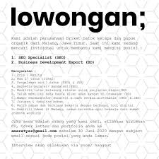 Tugas tukang kebun mencuci halaman rumah. Lowongan Kerja Seo Specialist Business Development Export Di Cv Pancuran Mas Lokerjogja Id