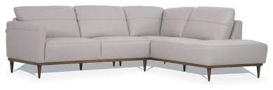 Free delivery & warranty available. Acme Tampa Sectional Sofa With Pearl Gray Leather Finish 54970 Midcentury Sectional Sofas By Gwg Outlet Houzz