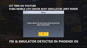 Phoenix Os Pubg Mobile Lite 0 19 0 Server Busy Simulator Limit Error Fix Youtube
