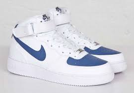 Nike Air Force 1 Mid White Blue Lagoon Sneakernews Com Nike Nike Air Force Vintage Nike