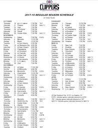 Fri, december 11 sat, december 12 sun, december 13 mon, december 14 tue, december 15 wed, december 16 thu, december 17 fri, december 18 sat, december 19 tue, december 22 wed, december 23. Nba Schedule Clippers Full Regular Season Schedule Released Clips Nation