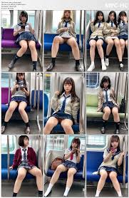 電車対面パンチラ-制服編- devil999.com - 盗撮・のぞき