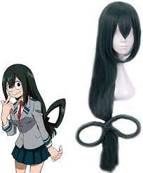 Amazon.com: Shumeier My Hero Academia Asui Tsuyu Synthetic Cosplay Anime  Hair Wig : Clothing, Shoes & Jewelry