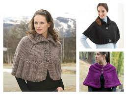 Stylish capelet free knitting pattern. Classic Capelet Free Knitting Pattern Knitted Cape Pattern Capelet Knitting Pattern Easy Poncho Knitting Pattern