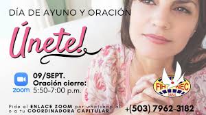 TE INVITAMOS AL CIERRE DE AYUNO Y ORACIÓN ‼️🙏🕊 🔸Miércoles 9/Sept.  Oración Cierre: 5:50 p.m.(Zoom). 🔸Únete, pasa la voz, oremos juntas y  crezcamos en fe, paz y amor! ✨🙋🏻‍♀️🙋🏼‍♀️🙋🏽‍♀️🙋‍♀️ ✨ 🔸Pide el
