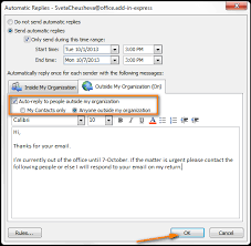 Don't forget to set your out of office auto email reply in microsoft office 2016. Outlook Auto Reply Set Up Out Of Office Autoresponse In Outlook 2019 2010