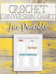 Crochet Conversion Chart Free Printable Tastefully Eclectic