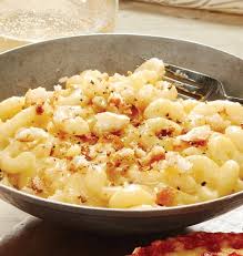 The ham, peas, and optional hot sauce add some pizzazz to classic mac and cheese. M M Food Market Macaroni And Cheese