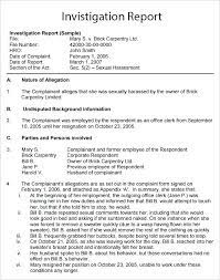 workplace investigation report template 9 templates example writing how to write a descriptive book