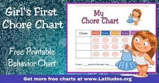 Free Printable Chore Charts For Kids Acn Latitudes