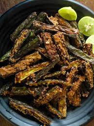 The process of making ladyfingers is that of adding air into eggs. Crispy Okra Fries Ladies Fingers Fried Bandakka Vegetarian Island Smile