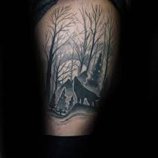Team nuñez comes off a brutal flash challenge and jumps headfirst into a watercolor elimination tattoo. Small Wolf Silhouette Tattoo Novocom Top
