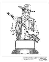 Paul Phillips John Wayne Bronze Bank Sketch Http Paulphillipsart Blogspot Com John Wayne Old West Male Sketch