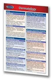 Dermatology Medical Pocket Chart Quick Reference Guide 4 X 6 Laminated Dermatology Asthma Treatment Sexually Transmitted Diseases
