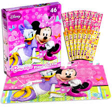 Ravensburger 60pc giant floor puzzles for children! Disney Minnie Mouse Giant Floor Puzzle For Kids 3 Foot Puzzle 46 Pieces Bonus Minnie Mouse Stickers Buy Online In Bosnia And Herzegovina At Bosnia Desertcart Com Productid 31982982
