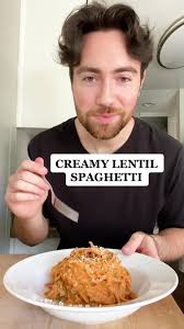 CREAMY LENTIL SPAGHETTI #pasta #highprotein #fypシ #spaghetti #lentilpasta  #easyrecipe #cashews #creamy #pinksauce #vegan #plantbased