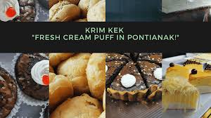 Disini saya juga akan memberitahu cara membuat cream puff. Krim Kek Fresh Cream Puff In Pontianak Tukang Jalan Jajan