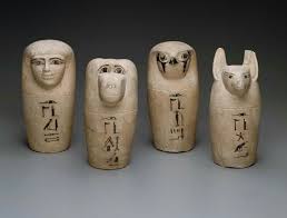 Limestone Dummy Canopic Jars Third Intermediate Period 21st 25th Dynasty 1075 656 B C Museum Of Fine Arts Boston Ancient Egyptian Treasures Canopic J