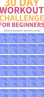 This 30 Day Workout Challenge For Beginners Is The Best I M So Glad I Found This Awesome Workout Cha 30 Day Workout Challenge Workout Challenge 30 Day Fitness