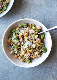 Drain and set aside to cool. Israeli Couscous Salad With Broccoli Chickpeas And Pesto Double Thyme