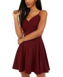 Check spelling or type a new query. B Darlin Juniors Scalloped Fit Flare Dress Reviews Dresses Juniors Macy S