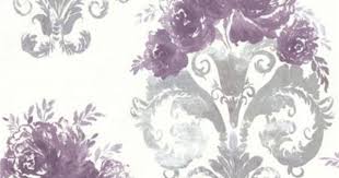 484 68066 Purple Scrolling Floral Urn Allana Beacon House Wallpaper Purple Wallpaper Accent Wall Damask Wallpaper Transitional Wallpaper