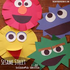 Tearing paper is quite a satisfying activity. Simple Sesame Street Craft For Kids The Inspired Treehouse