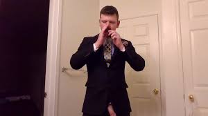 Trans beauties jerking off in suits for your pleasure