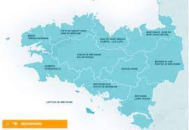 La région de la bretagne porte le numéro 53 et est composée de 4 département(s) , 15 arrondissement(s) , 201 cantons et 1270 communes. Carte 10 Destinations Touristiques Pour La Bretagne Unidivers Fr