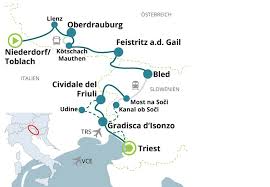 Es bestehen bahnverbindungen zwischen österreich und italien u.a. Radreise Italien Osterreich Slowenien Von Den Dolomiten Nach Triest Tours And Travel De