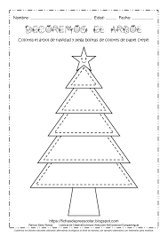 Arbol De Navidad Para Colorear Preescolar