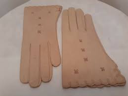 Vintage Womens Kid Leather Gloves Detailed Pink Size 7 5 Western Germany Unworn Fashion Clothing Shoes A Vintage Ladies Leather Gloves Vintage Accessories