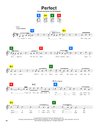 If you do, you have to credit me in the title and description of your video. Ed Sheeran Perfect Sheet Music Notes Chords Piano Vocal Guitar Download Pop 180500 Pdf