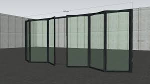6 panels stainless steel folding glass door 3d warehouse folding glass doors glass door folding doors