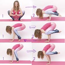 Variations Of Bakasana Tutorial 1come Into A Squatting Position Place The Palms On The Floor Rotating The Hands So That Wellness Yoga Yoga Asanas Yoga Gym