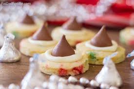Christmas pretzel hugs are an easy candy to make in bulk. Christmas Chocolate Chip Kiss Cookies Fat Dad Foodie