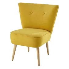 Fauteuil Vintage En Coton Jaune Scandinave Fauteuil Vintage Fauteuil Retro Fauteuil