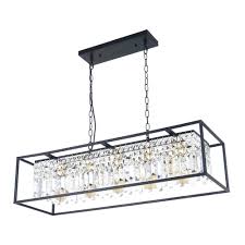 5 light linear kitchen island lighting