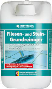 Dieser grundreiniger entfernt auch wasserflecken, kalk, rückstände von seifen,urinstein, rost, kesselstein und umweltverschmutzungen. Hotrega Fliesen Und Stein Grundreiniger 5 Liter Kanister Oleandershop