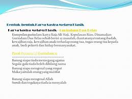 Nama yang mempunyai maksud yang sempurna. Bentuk Bentuk Karya Sastra Melayu Klasik Ppt Download