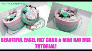 Another Easel Hat Card Gorgeous Hat Box Easel Cards Card Making Paper Fun Fold Cards