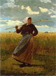 Done in oil on canvas, the painting depicts a farmer harvesting wheat in a field. The Veteran In A New Field By Winslow Homer Oil Painting Winslow Homer Com