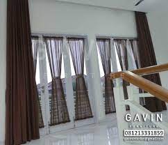 Sederhana tapi tidak ampak murahan. Model Gorden Minimalis Warna Coklat Di Joglo Jakarta Barat Gorden Jakarta