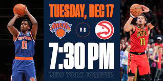 The new york knicks will finally return home from a long trip out west. Matchup Preview New York Knicks Vs Atlanta Hawks December 17 2019 New York Knicks