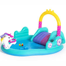 Aire De Jeu Gonflable Licorne Aire De Jeux Et Structure Gonflable Jeux D Exterieur Et De Jardin Enfants Jouets Et Jeux Gifi
