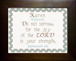 Karen Name Blessings Personalized Cross Stitch Design From Joyful Expressions Christian Cross Stitch Cross Stitch Personalized Cross