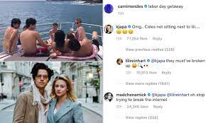 Lili reinhart instagram cole sprouse. Lili Reinhart Jokes She And Cole Sprouse Must Have Broken Up In A Cheeky Instagram Comment Daily Mail Online