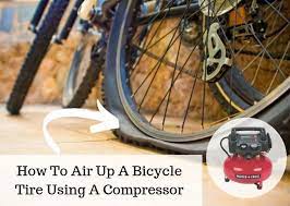 You will need high air pressure in narrow. How To Air Up A Bicycle Tire Using A Compressor