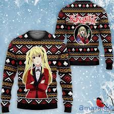Mary Saotome Custom Anime Kakegurui Ugly Christmas Sweater