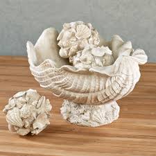Check spelling or type a new query. Shell Coastal Decorative Centerpiece Bowl And Orbs